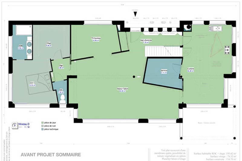 Rendu et plan de maisons sur-mesure